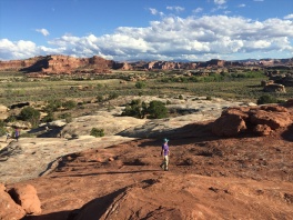 The view from the trail high point - Cave Spring Trail, Needles District, Canyonlands NP