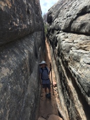 A "Joint" trail - Chesler Park Trail, Needles District, Canyonlands NP