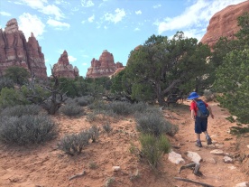 James is a great hiker - Chesler Park Trail, Needles District, Canyonlands NP